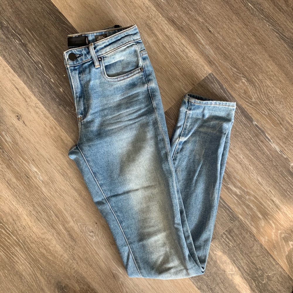 alexander wang light wash jeans
